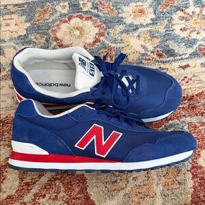 New Balance Men's Sneakers in Blue and Red 515